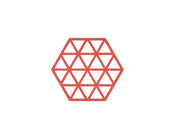 Trivet Triangles Burned Red