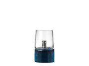 Oil lamp Gastro Dia. 8.5 x 14 cm Blue Stoneware/Steel/Glass