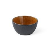 Bowl 12 cm black/amber BITZ