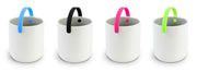 Promenade - Set of 4 porcelain tea cups diam 7 cm with multi colors handles