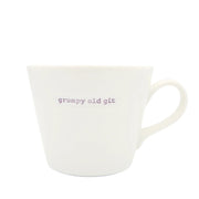 Keith Brymer Jones - Rude Word Range - Standard Ceramic White Mug - grumpy old git - 350ml - Gift Boxed