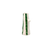 Vase with beak and eyelashes Whimsy 26 cm Green Stoneware