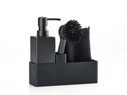 Dishwashing set Black w cloth