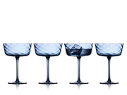 Champagne coupe Vienna 35 cl 4 pcs Blue