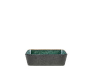 Dish rectangular 28 x 21 cm Black/Green