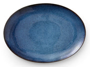 Dish oval 45x34cm black/darkblue