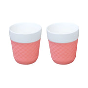 Lola 2 porcelaine tea cups - pink