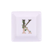 ADORATO SQUARE PLATE 'K' 10X10 cm GB