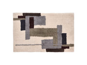 Rug/Wall rug Laerk 110x70 Grey/Offwhite 100% Cotton