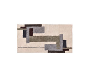 Rug/Wall rug Laerk 180x90 Grey/Offwhite 100% Cotton