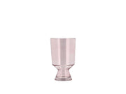 Vase Drum D12 x 19.5 cm Pink Glass