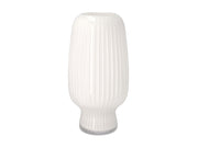 Vase Cuneo D16 x 31.5 cm White Glass