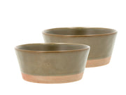 Bowl Evig 15 x 6.5 cm 2 pcs Brown Porcelain
