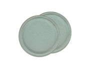 Lunch plate Evig 20 cm 2 pcs Green Porcelain