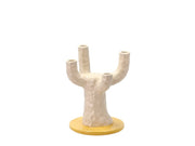 Villa Collection Styles Candle Holder Dia 19.5 x 25 cm Yellow/White