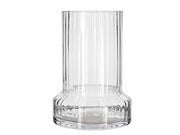 Ridged vase Hvils D21 x 29 cm Clear Glass