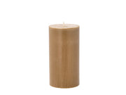 Pillar candle Trae D7.8 x 15 cm Amber 100% Stearin