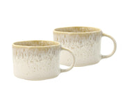 Mug w. handle Allure 0.16 liter 2 pcs Cream/Sand Stoneware