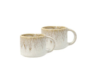 Espresso cup Allure 0.08 liter 2 pcs Cream/Sand Stoneware