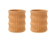 Mug w fluted design Styles 0.3 liter 2 pcs Amber
