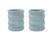 Mug w fluted design Styles 0.3 liter 2 pcs Blue