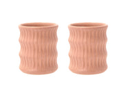 Mug w fluted design Styles 0.3 liter 2 pcs Rose