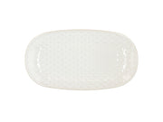 Plate Elstra 25.5 x 14 x 2.5 cm Stoneware Offwhite ass.