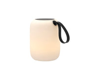 LED Lamp w. solar Hav 17.5 x 23 cm White/Black PE