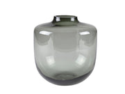 Vase Daun 21 cm D20 cm Grey Glass