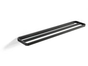 Towel rail double Rim 70x12 Black