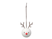 Hoptimist Reindeer Ornament 2 pcs. White | Hype Design London