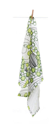 Tea Towel Sweden from above Forest color | Hype Design London