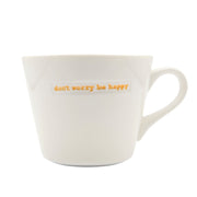 Keith Brymer Jones Bucket Mug 350ml - don't worry be happy | Hype Design London