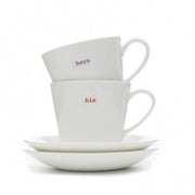 Keith Brymer Jones Espresso Cup & Saucer Pair - his hers | Hype Design London