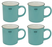 Capventure Cabanaz - Cup, Ceramic Coffee Mug Set of 4 -Arctic Blue | Hype Design London