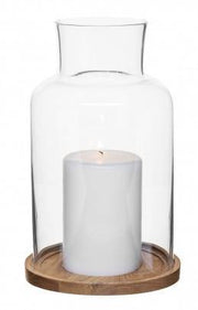 SAGAFORM Oval Oak candle holder large | Hype Design London