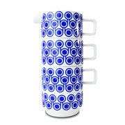Hokolo Tea Set - 2 Short Mugs, Sugar Bowl & Short Jug - Blueberry (Blue)